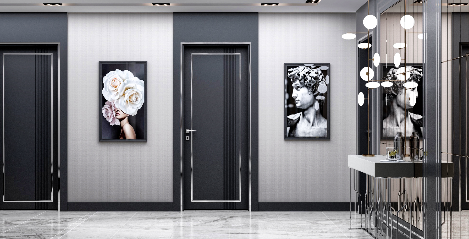 BY-6001 Porte intérieure Laqué